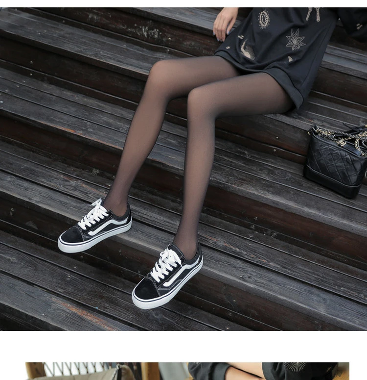 Winter Warm Fleece Tights: Elastic Velvet Pantyhose for Women