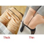 Winter Warm Fleece Tights: Elastic Velvet Pantyhose for Women