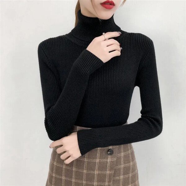62435-sp9t4v.jpg Y2K Turtleneck Sweater: Slim Fit Knitted Pullover for Women