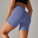 High-Waist Yoga Shorts: Squat-Proof Fitness Leggings for Women