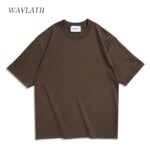 Oversized Brown Summer Tee: Unisex Casual Streetwear Top
