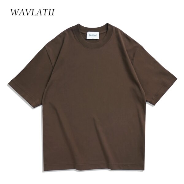 Oversized Brown Summer Tee: Unisex Casual Streetwear Top