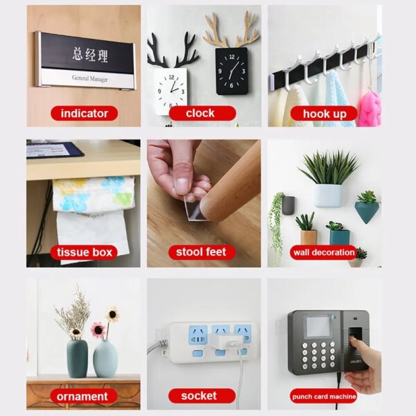 63121-w40xwi.jpg 5M Heavy Duty Transparent Nano Double Tape: Strong Adhesive, Waterproof.