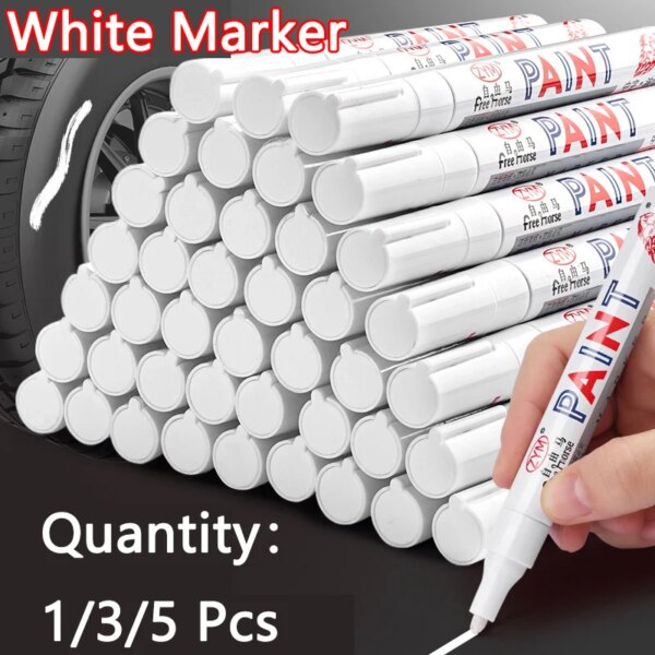 63140-7nm3zt.jpg White Gel Pen Set: 2.0mm Tip, Waterproof, Oily Ink - Perfect for Sketching, Graffiti, and DIY