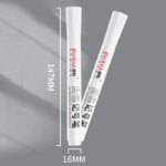 White Gel Pen Set: 2.0mm Tip, Waterproof, Oily Ink - Perfect for Sketching, Graffiti, and DIY