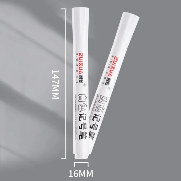 63140-h2hzkx.jpg White Gel Pen Set: 2.0mm Tip, Waterproof, Oily Ink - Perfect for Sketching, Graffiti, and DIY