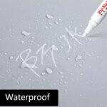 White Gel Pen Set: 2.0mm Tip, Waterproof, Oily Ink - Perfect for Sketching, Graffiti, and DIY