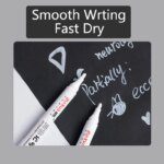 White Gel Pen Set: 2.0mm Tip, Waterproof, Oily Ink - Perfect for Sketching, Graffiti, and DIY