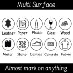 White Gel Pen Set: 2.0mm Tip, Waterproof, Oily Ink - Perfect for Sketching, Graffiti, and DIY