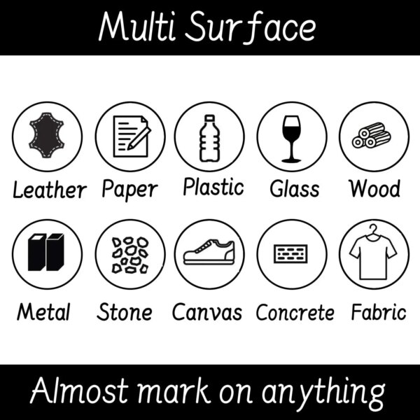 63140-xfyeck.jpg White Gel Pen Set: 2.0mm Tip, Waterproof, Oily Ink - Perfect for Sketching, Graffiti, and DIY