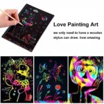 2 Pack Rainbow Scratch Paper Set: Neon Art Book