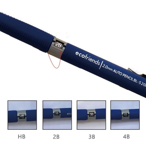 2.0mm Mechanical Pencil Set: 2B Automatic Pencils