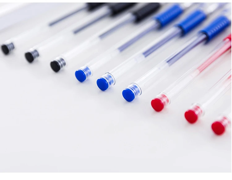 Gel Pens Set: Black Blue Red Refill 0.5mm Bullet Tip