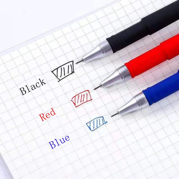 63283-zqj7qf.jpg Gel Pens Set: Black Blue Red Refill 0.5mm Bullet Tip