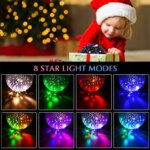Rotating Starry Projector Night Light: Moon Lamp Galaxy Lamps for Home Bedroom Decoration, Starlight Christmas Lights, Kids Gift