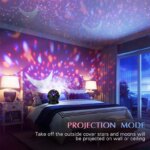 Rotating Starry Projector Night Light: Moon Lamp Galaxy Lamps for Home Bedroom Decoration, Starlight Christmas Lights, Kids Gift