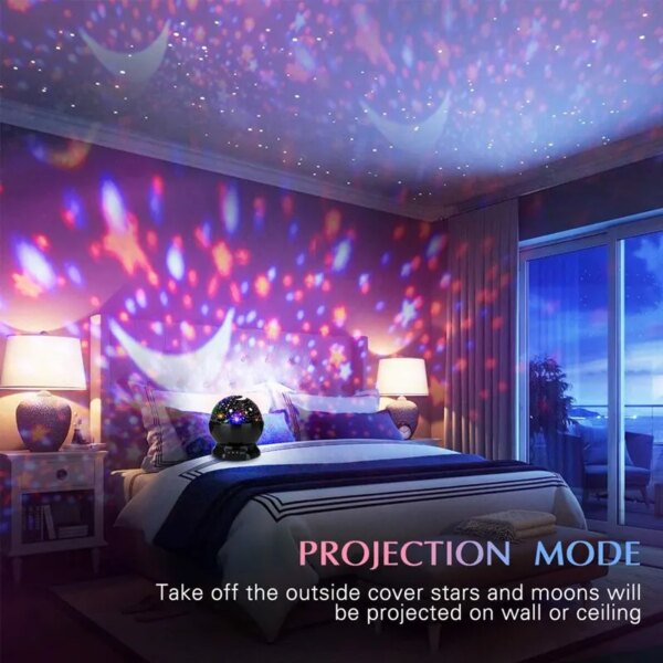 63367-xnbjx4.jpg Rotating Starry Projector Night Light: Moon Lamp Galaxy Lamps for Home Bedroom Decoration, Starlight Christmas Lights, Kids Gift