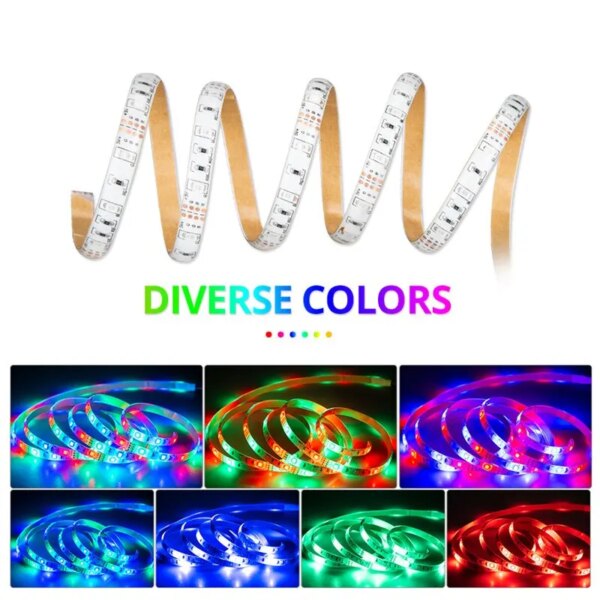 63386-o7i4un.jpg 3M USB RGB LED Strip Light: SMD 2835 Smart APP Control