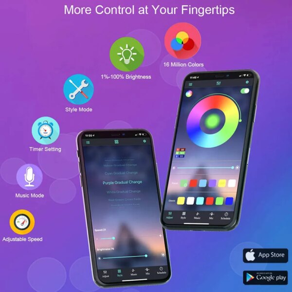 63413-cosjsy.jpg Bluetooth USB LED Strip Light 5050 SMD: RGB, 5V, Self-adhesive, Flexible