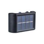 Solar Powered Waterproof Wall Light: 4 LED Beads, Up and Down Light, for Courtyard Garden Carport.4LED Beads Up and Down Light Solar Powered Waterproof Wall Light for Courtyard Garden Carport