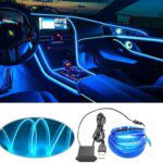 Car Interior LED Neon Strip Light: 2M/3M/5M EL Wiring, USB Drive Powered, DIY Flexible Ambient Lighting for Auto