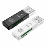 2 In 1 High Speed Mini USB 3.0 Multi Card Reader: For Micro SD and TF Memory Flash Drive