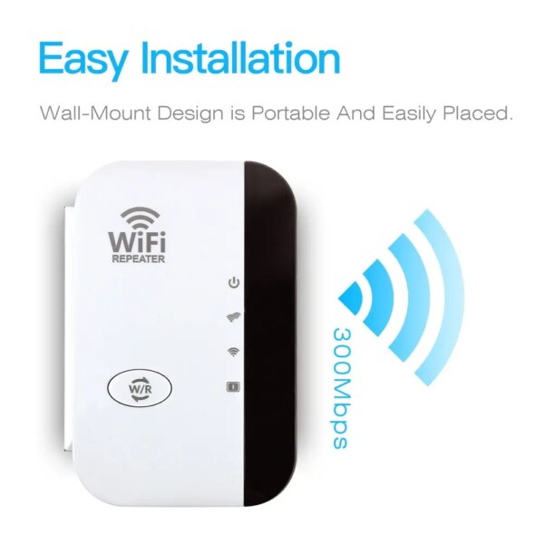 63609-y16rfg.jpg FENVI 300Mbps WiFi Repeater: Wireless WiFi Extender/Amplifier, 802.11N Booster, Remote WiFi Amplifier, Repeater/Repertidor