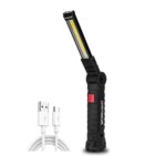 Camping LED Work Light: Rechargeable, IP64 Waterproof, 5 Lighting Modes, with Magnet and Hook - Ideal for Night Work