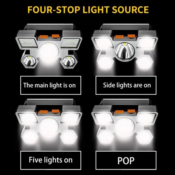 Rechargeable LED Headlamp: Powerful Nitecore Camping Headlight for Fishing, Hunting, Hiking, and Camping