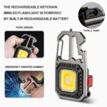 Ultra Mini LED Keychain Flashlight: Small, Lightweight, Portable, and Powerful Keychain Light
