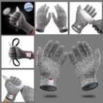 Cut Resistant Gloves: Grade 5 HPPE Protection for Kitchen, Glass Cutting, and Gardening Safety