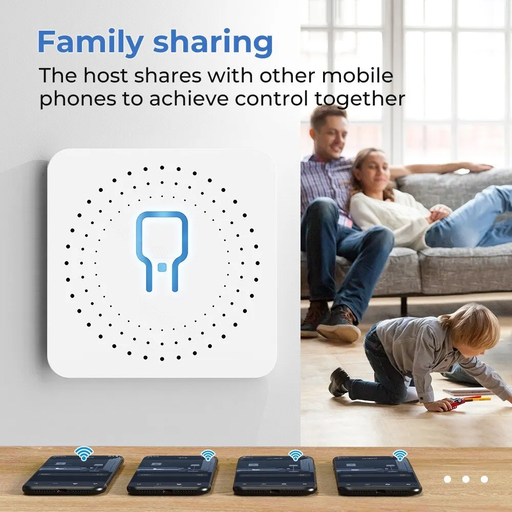 16A Mini WiFi Switch: Smart Home Relay, 2-Way Control, App Remote, Timer, Alexa, Google Home