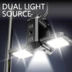 Double COB Lights USB Rechargeable Mini LED Flashlight: Work Lights with Magnet, Built-in Battery