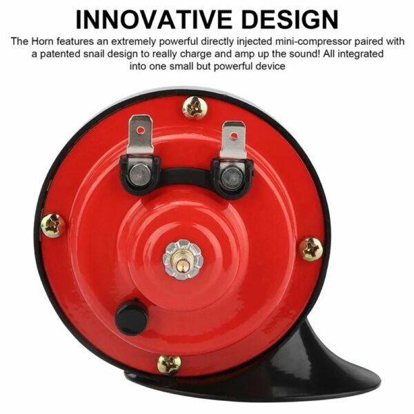 63778-zmsp4c.jpg 12V Snail Electric Horn: 60dB Air Horn for Car, Loudspeaker for Boat, Motorcycles, Automotive Sound Signal