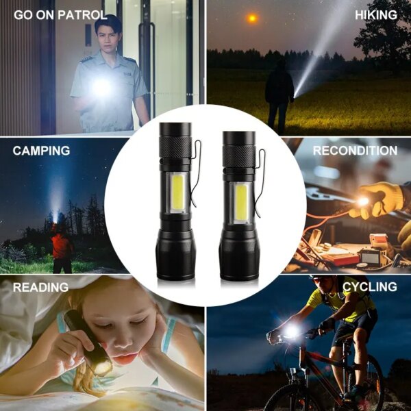 63785-vmkc2e.jpg USB Rechargeable Flashlight: Mini Torch with High Power, Portable and Waterproof for Camping, Long Range Lantern