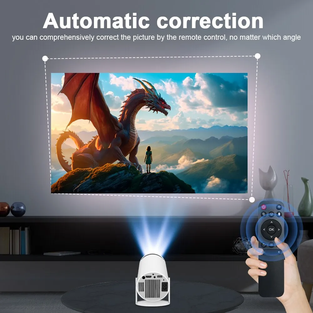 Magcubic Projector HY300: 4K Android 11 Dual WiFi6, 200 ANSI, Allwinner H713, BT5.0, 1080P, 1280x720P, Home Cinema, Outdoor Projector