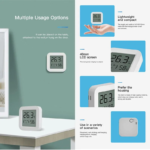 Tuya Mini Temperature Humidity Sensor with LCD Display: Bluetooth APP Remote Control Thermometer Hygrometer