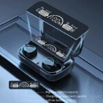 TWS Wireless Bluetooth Earbuds with Charging Box: Noise Cancelling Mic, Phone Compatibility