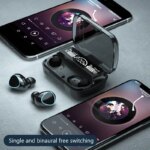 TWS Wireless Bluetooth Earbuds with Charging Box: Noise Cancelling Mic, Phone Compatibility
