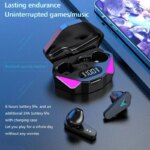 X15 TWS Wireless Bluetooth Earbuds: LED Display, Mic, Noise Cancelling, Gamer Earphones