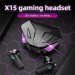 X15 TWS Wireless Bluetooth Earbuds: LED Display, Mic, Noise Cancelling, Gamer Earphones