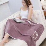 Women's Wearable Bath Towel: 140*85cm, Fast Drying, Ideal for Bathing, Beach, Spa, Gym