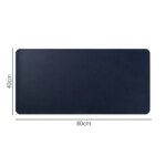 Large Office Desk Protector Mat: 70x35cm, Royal Blue, PU Leather Suede, Waterproof, Keyboard Pad, Gaming Mousepad