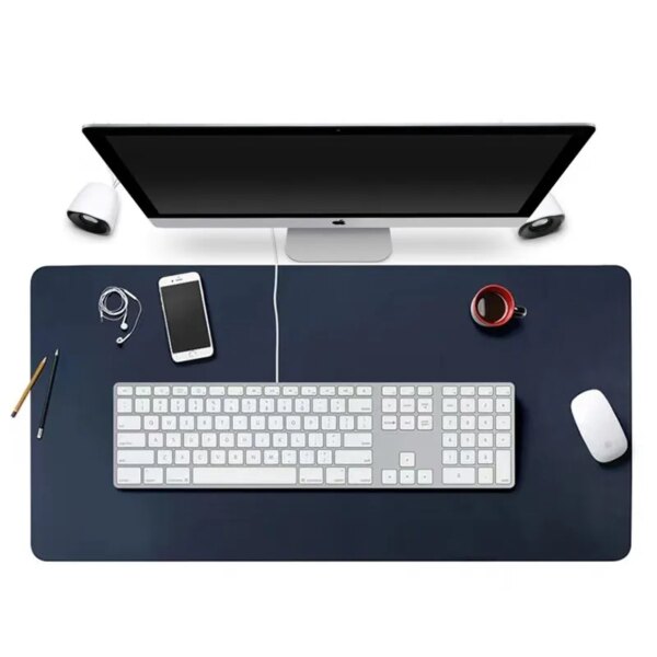 64031-x0w8iy.jpg Large Office Desk Protector Mat: 70x35cm, Royal Blue, PU Leather Suede, Waterproof, Keyboard Pad, Gaming Mousepad