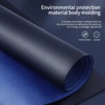 Large Office Desk Protector Mat: 70x35cm, Royal Blue, PU Leather Suede, Waterproof, Keyboard Pad, Gaming Mousepad