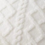 Vintage Knitted Cushion Cover: Twist Knitting Plush Pillow Case for Headboard Back, Simple Pillowcase