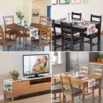 Tulip Linen Table Runner: Rustic Farmhouse Style, 13x70 Inch, Kitchen Dining Table Decoration for Indoor and Outdoor Home