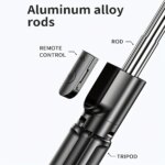 Handheld 360° Flexible Sports Camera Monopod Stand: Mobile Phone Selfie Stick Tripod With Wireless Remote