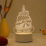 Acrylic LED Table Lamp: Creative Night Light for Bedroom or Bedside