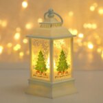 Christmas Wind Lamp Candlestick Night Light Old Man Snowman Desktop Ornaments Decoration
